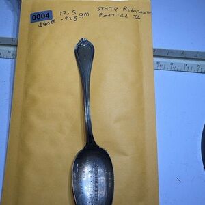 Silver Spoon with Engraving